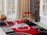 5 X 7 Red area Rug Glory Rugs area Rug Modern 5×7 Red soft Hand Carved Contemporary Floor Carpet with Premium Fluffy Texture for Indoor Living Dining Room and Bedroom …
