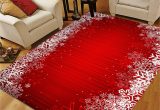 5 X 7 Red area Rug Red Christmas area Rugs 5×7, Snowflake area Rugs for Living Room Bedroom, Large area Rugs Red Christmas Snowflake Abstract 44034