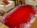 5 X 7 Red area Rug Red Christmas area Rugs 5×7, Snowflake area Rugs for Living Room Bedroom, Large area Rugs Red Christmas Snowflake Abstract 44034