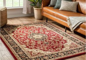 5 X 7 Red area Rug Well Woven Barclay Medallion Kashan Red 5 Ft. X 7 Ft. Traditional …