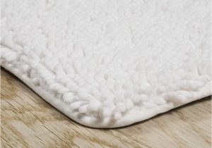 58 Inch Bath Rug Lavish Home Shag Memory Foam Bath Mat – 58-inch by 24-inch Runner with Non-slip Backing – Absorbent High-pile Chenille Bathroom Rug (white)