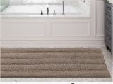 58 Inch Bath Rug Runner Rug Non-slip Striped Plush Hallway Carpet Entry Rugs Runners Long Floor Dog Mat Ultra soft Thick Bathroom area Rugs Dry Fast Water Absorbent …