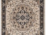 5ft by 7ft area Rug Lyndhurst Aiden Cream Navy 5 Ft 3 Inch X 7 Ft 6 Inch