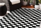 5×7 Black and White area Rugs Buy Persian area Rugs Black 1909 Checkered White area Rug Carpet …