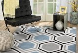 5×7 Gray and White area Rug Rio Summit 313 Grey Blue White area Rug Modern Geometric Many Sizes Available 5 X 7 2" 5 X 7 2"