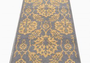 5×7 Latex Backed area Rugs Braud Non Slip Backed Gold area Rug
