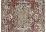 6 by 6 area Rug Turkish Vintage area Rug 6 6" X 10 3" 78 In X 123 In