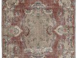 6 by 6 area Rug Turkish Vintage area Rug 6 6" X 10 3" 78 In X 123 In
