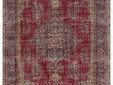 6 by 7 area Rug Turkish Vintage area Rug 6 7" X 10 1" 79 In X 121 In