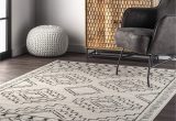6 Foot by 7 Foot area Rug Nuloom Creek Tribal Moroccan area Rug, 6 Ft 7 In X 9 Ft, Grey