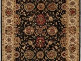 6 Foot by 9 Foot area Rugs Kalaty Empire Em 283 Hand Tufted area Rug 6 Feet by 9 Feet Black Ivory