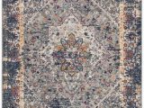 6 Foot Square area Rug Evoke Deonte Grey Navy 6 Ft 7 Inch X 6 Ft 7 Inch Square