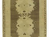 6 X 5 area Rug Beige Brown All Wool Hand Knotted Vintage area Rug 3 2" X 5 6" 38 In X 66 In