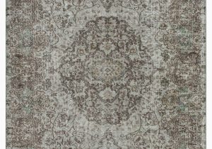 6 X 8 Gray area Rug Grey Over Dyed Turkish Vintage Rug 5 6" X 8 10" 66 In X 106 In