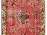 60 X 60 area Rug Turkish Vintage area Rug 5 X 9 60 In X 108 In