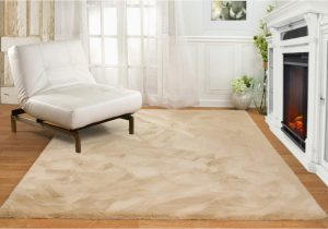 6ft by 8ft area Rug Chesserfeld Machine Washable Ultra soft Faux Fur area Rugs: Camel Faux Rabbit Shag Rug for Bedroom, Dining Room, Living Room & More, 6ft X 8ft 2in
