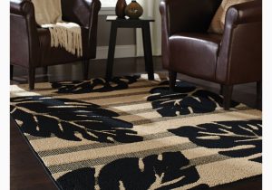 6ft by 8ft area Rug Home Trends area Rug 6 Ft. 6 In. X 8 Ft. 6 In. Black/tan Leaf