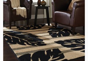 6ft X 6ft area Rugs Home Trends area Rug 6 Ft. 6 In. X 8 Ft. 6 In. Black/tan Leaf …