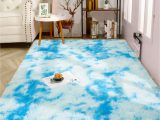 6ft X 6ft area Rugs iseau soft Shag area Rug Modern Indoor Fluffy Rugs, Ultra Comfy Abstract Shaggy Fur Living Room Carpets, Suitable as Bedroom Nursery Rug for Girls and …