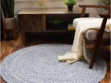 6ft X 6ft area Rugs Super area Rugs Braided Farmhouse Blue 6 Ft. X 6 Ft. Round Cotton …