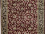 7 by 12 area Rug E Of A Kind Bikaner Hand Knotted Red Black 12 2" X 15 7" Wool area Rug