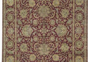 7 by 12 area Rug E Of A Kind Crown Hand Knotted Red Beige 12 X 15 7" Wool area Rug