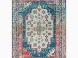 7 by 8 area Rugs Nuloom Blue Indoor Bohemian Eclectic area Rug Common 8 X