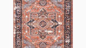 7 by 8 area Rugs Nuloom Sherita oriental Persian Rust 7 Ft X 8 Ft area