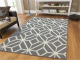 7 Feet by 7 Feet area Rugs Contemporary Rugs for Living Room Grey and White Moroccan Trellis area Rug Carpet, 5 X 7-feet, Gray