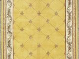 7 Feet Round area Rugs Kas Rugs 0308 Jewel Fleur De Lis Round area Rug 7 Feet 9 Inch Gold