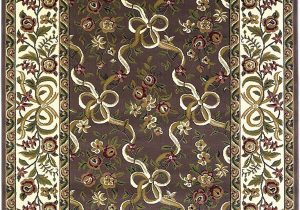 7 Feet Round area Rugs Kas Rugs 7311 Cambridge Floral Ribbons Round area Rug 7 Feet 7 Inch Plum Ivory