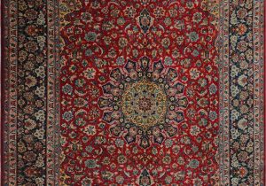 7 X 13 area Rug E Of A Kind Eitzen Hand Knotted Traditional Style Red Blue 9 7" X 13 5" Wool area Rug