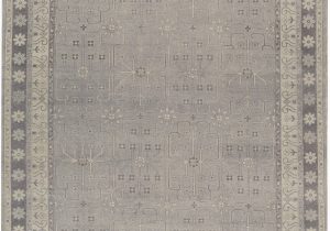 7 X 13 area Rug E Of A Kind Hand Knotted Gray 9 9" X 13 7" Wool area Rug