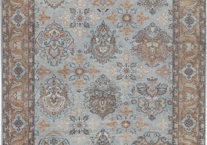 8 by 13 area Rugs E Of A Kind Hand Knotted Blue 9 8" X 13 7" Wool area Rug