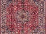 8 by 13 area Rugs Red 9 8 X 13 Mashad Persian Rug Esalerugs