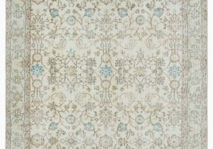 8 by 7 area Rugs Beige Turkish Vintage area Rug 5 5" X 8 7" 65 In X 103 In