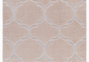 8 by 7 area Rugs Mod Arte Platinum Shag Collection Plush area Rug Modern Contemporary Style Beige White