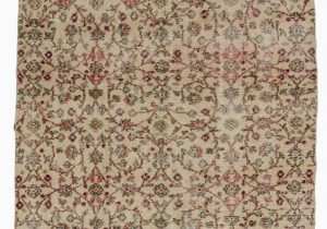 8 by 7 area Rugs Turkish Vintage area Rug 4 7" X 8 7" 55 In X 103 In