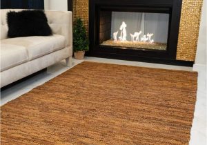 8 Feet by 10 Feet area Rugs Natural area Rugs Handmade Adore Collection 8 Feet by 10 Feet Brown Leather Rug 8 X 10"