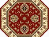 8 Foot Octagon area Rug Kas Rugs Cambridge 8 X 8 Red/ivory Octagonal Indoor Floral …