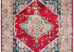 8 Ft by 10 Ft area Rug Monaco Marsan Ivory Red 8 Ft X 10 Ft area Rug