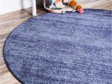 8 Ft Round Rug Blue Angelica Navy Blue 8 Ft Round area Rug In 2020