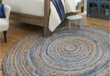 8 Ft Round Rug Blue Blue 8 X 8 Braided Chindi Round Rug