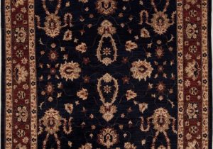 8 Ft Square area Rugs Pishavar Blue Square Hand Knotted 6 8" X 8 6" area Rug 251