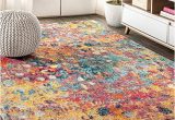 8 Ft X 10 Ft area Rugs Jonathan Y Contemporary Pop Modern Abstract Multi/yellow 8 Ft. X 10 Ft. area Rug, Bohemian, Easy Cleaning, for Bedroom, Kitchen, Living Room, Non …