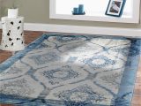 8 X 10 area Rug Clearance Premium 8×11 Rug Blue Modern Rugs for Living Room Blues Cream …