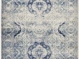 8 X 10 Round area Rugs Studio Collection Vintage French Aubusson Design Contemporary Modern area Rug Rugs 3 Options Aubusson Ivory Navy 8 X 10