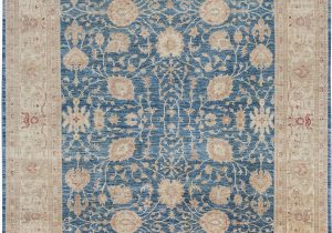 8 X 12 Blue Rug E Of A Kind Hand Knotted Blue 9 8" X 12 5" Wool area Rug