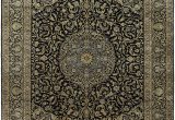 8 X 14 area Rug Hand Knotted Kashan Rectangle area Rug Design M5675