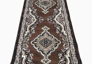8 X 15 area Rug Emirates Traditional Long Runner Persian area Rug Brown Burgundy Black Beige Design 520 31 Inch X15 Feet 8 Inch
